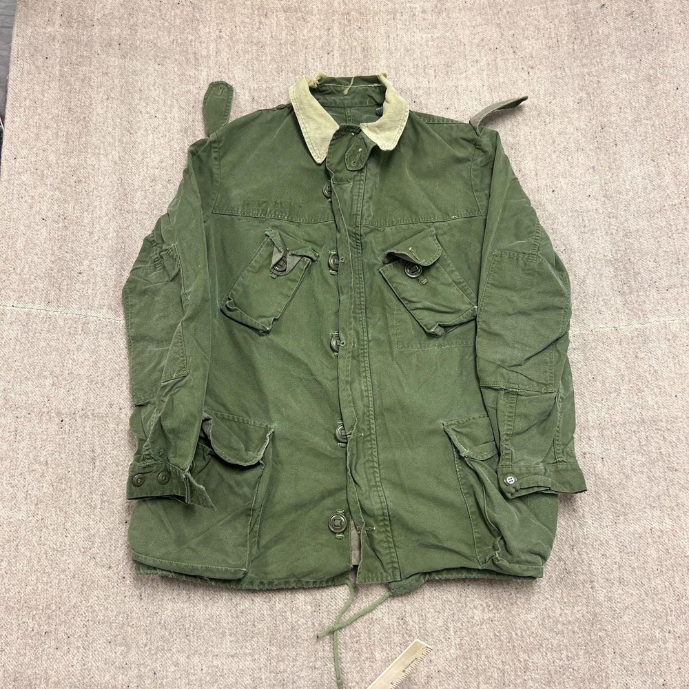 Vintage 1960s Canadian Army GS Combat Coat Large Green